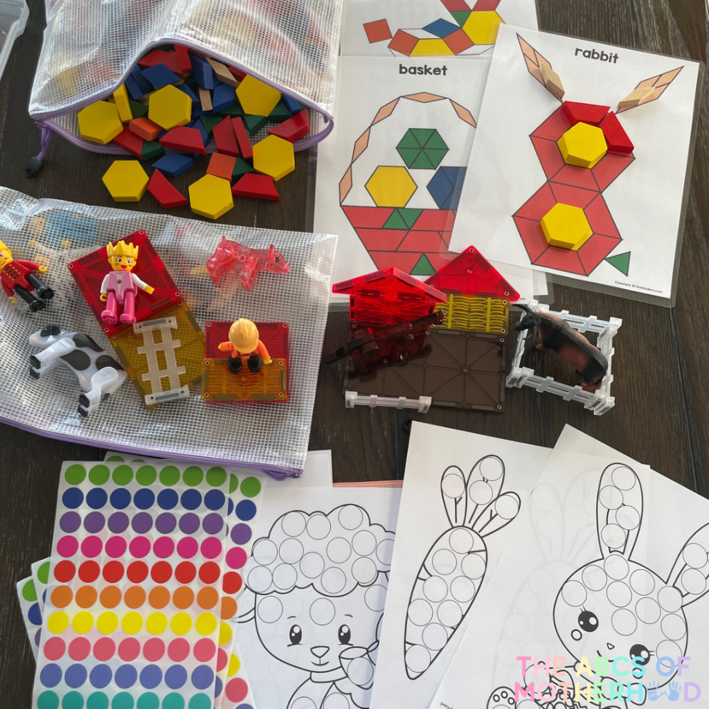 ABC Rescue Bins: 6 Spring Themed Toddler Busy Bin Ideas - The ABCs of ...